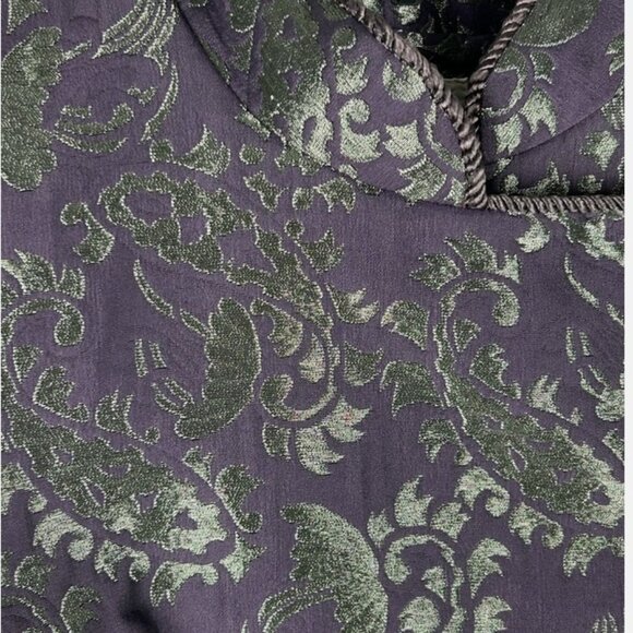 Vtg Hobby Horse Clothing Purple Metallic Jacquard Show Jacket Sz M Western Rodeo - Picture 3 of 5